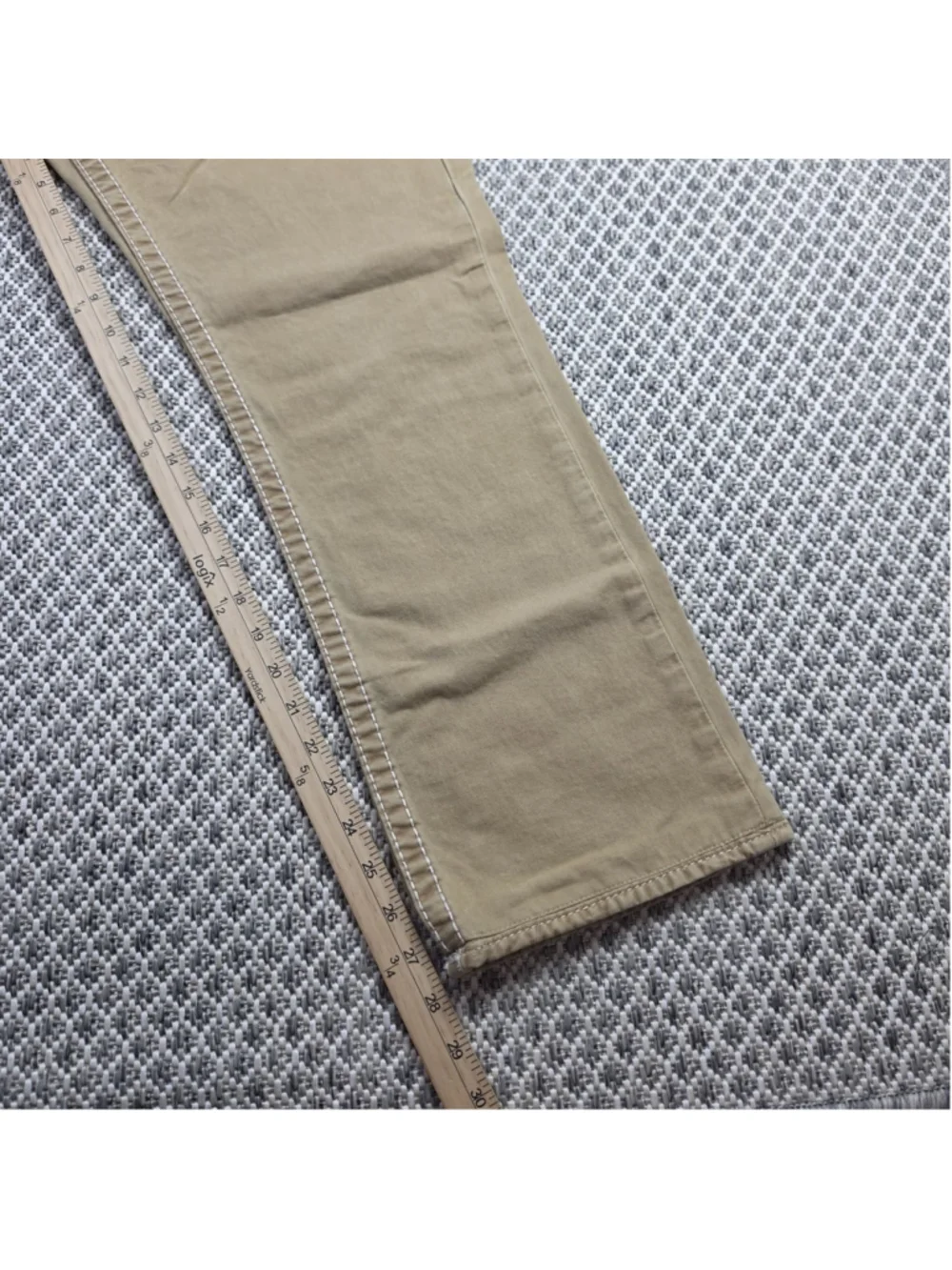 True Religion World Tour Natural Big T Straight Flap Jeans Men’s 31 Khaki Y2K